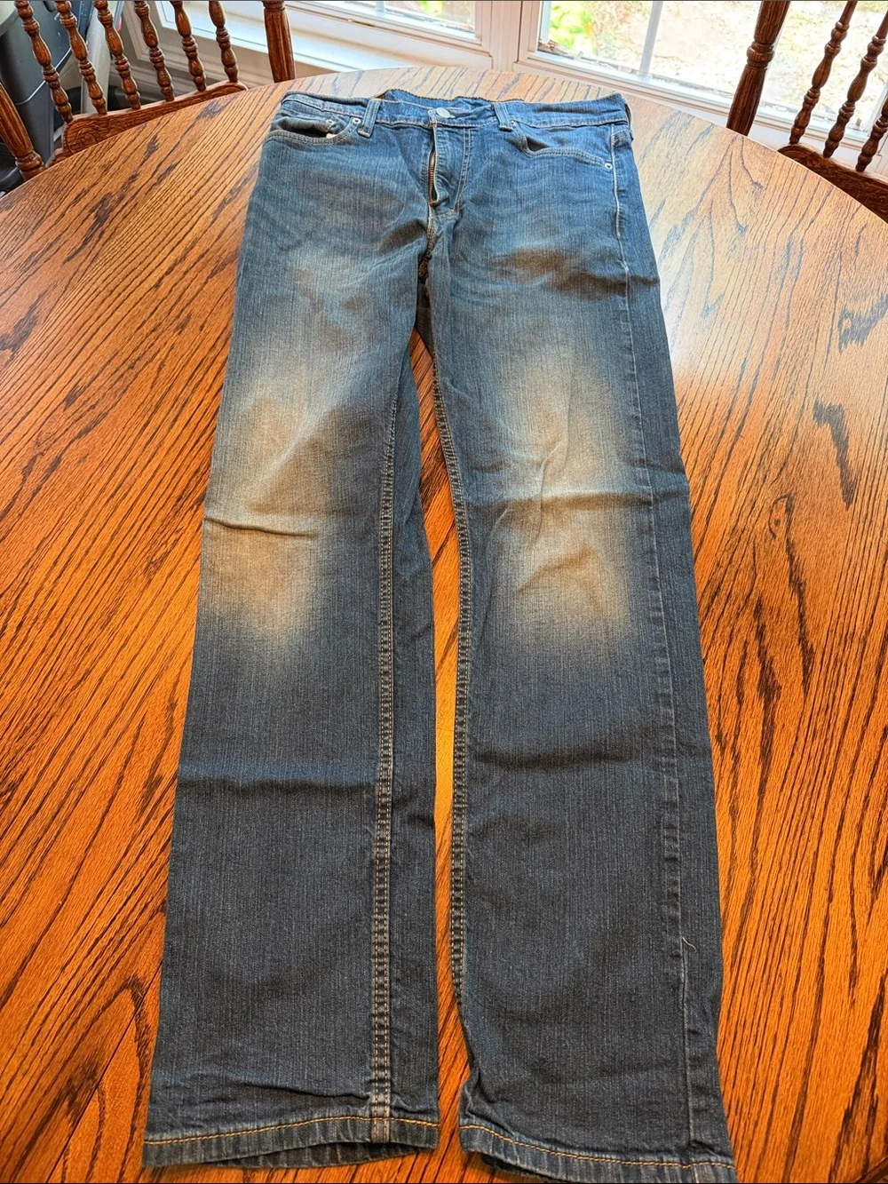 Levi's Men's Faded Blue Slim Straight Jeans